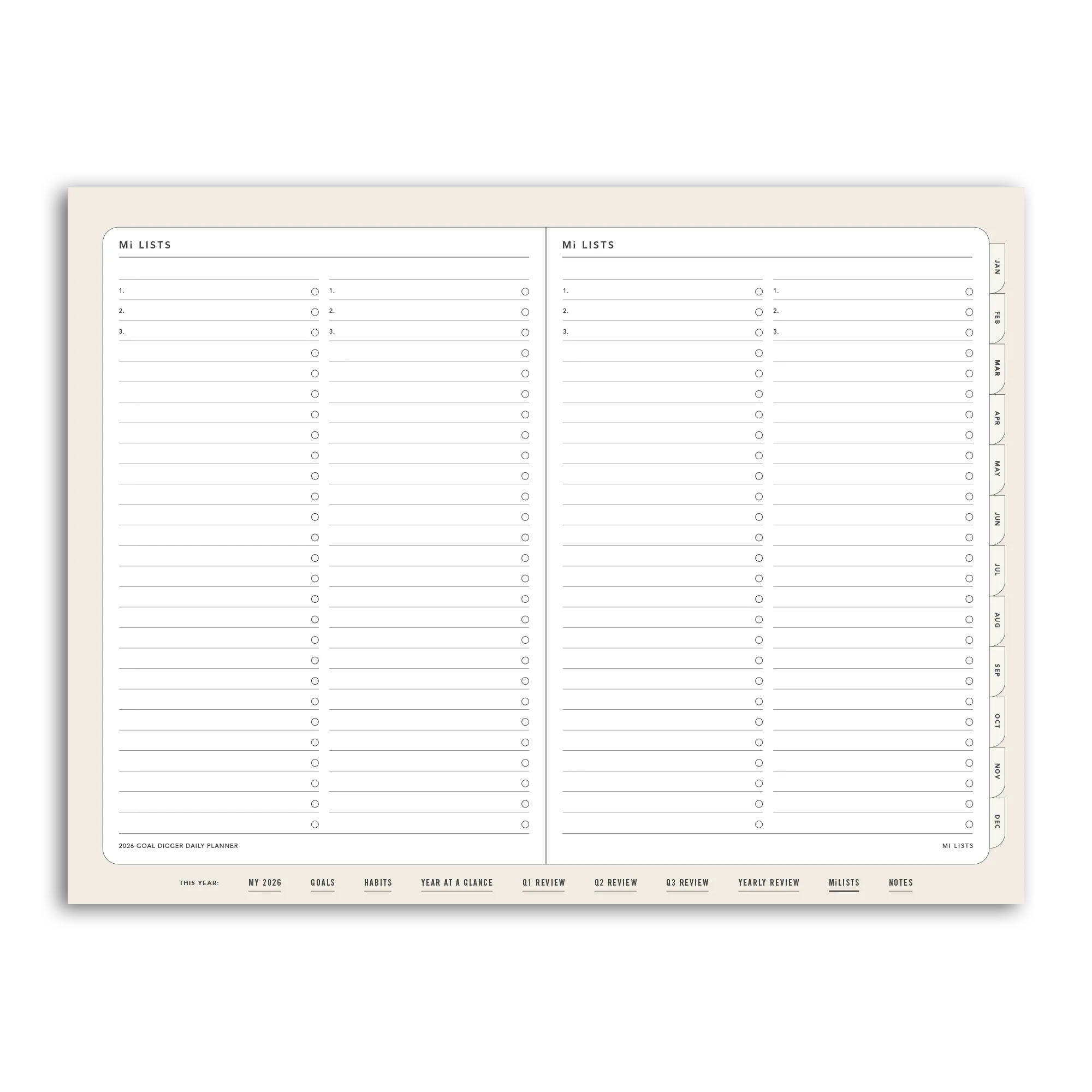 2026 DAILY Goal Digger Planner - DIGITAL - Image 21