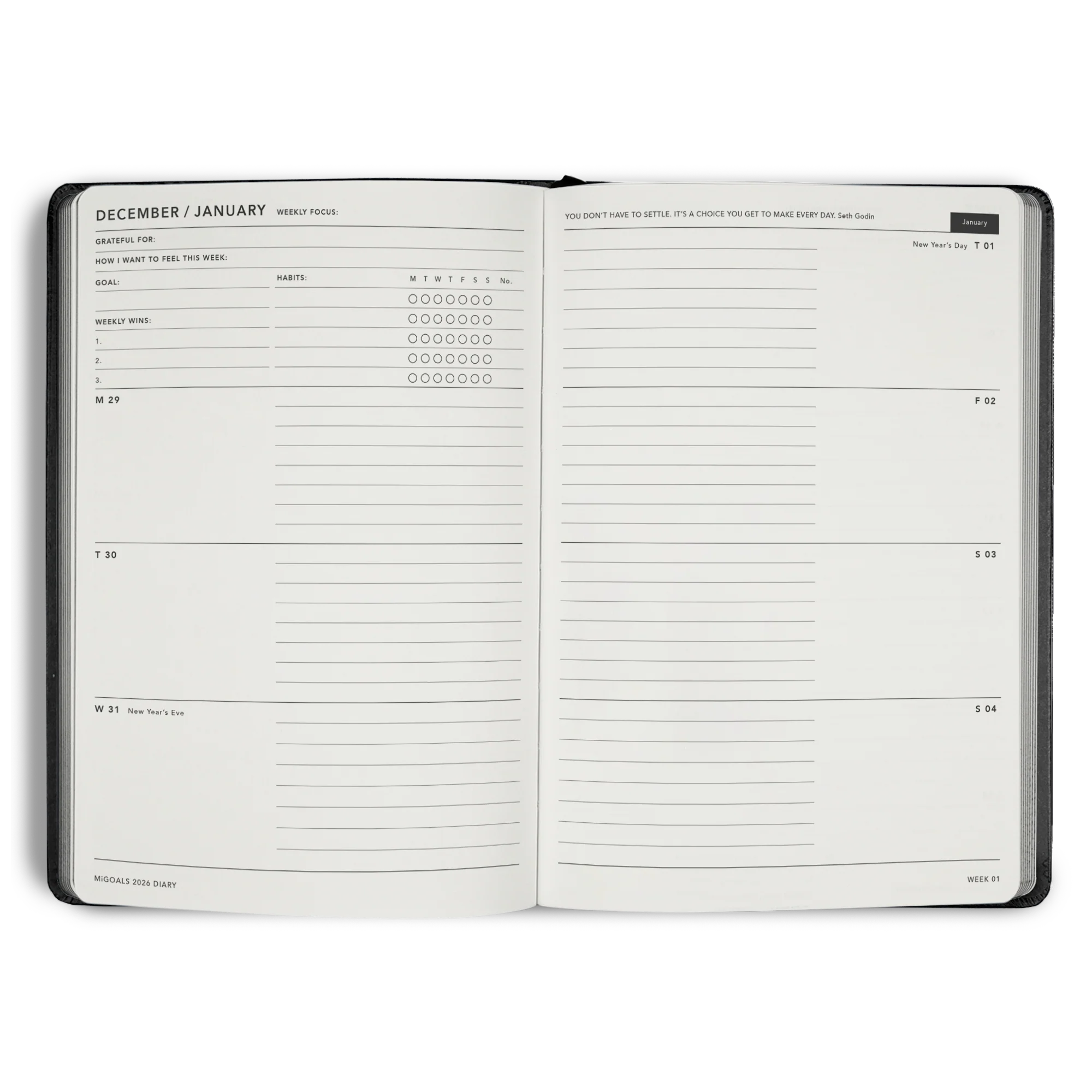 2026 Diary Weekly Spread A5 - Image 14