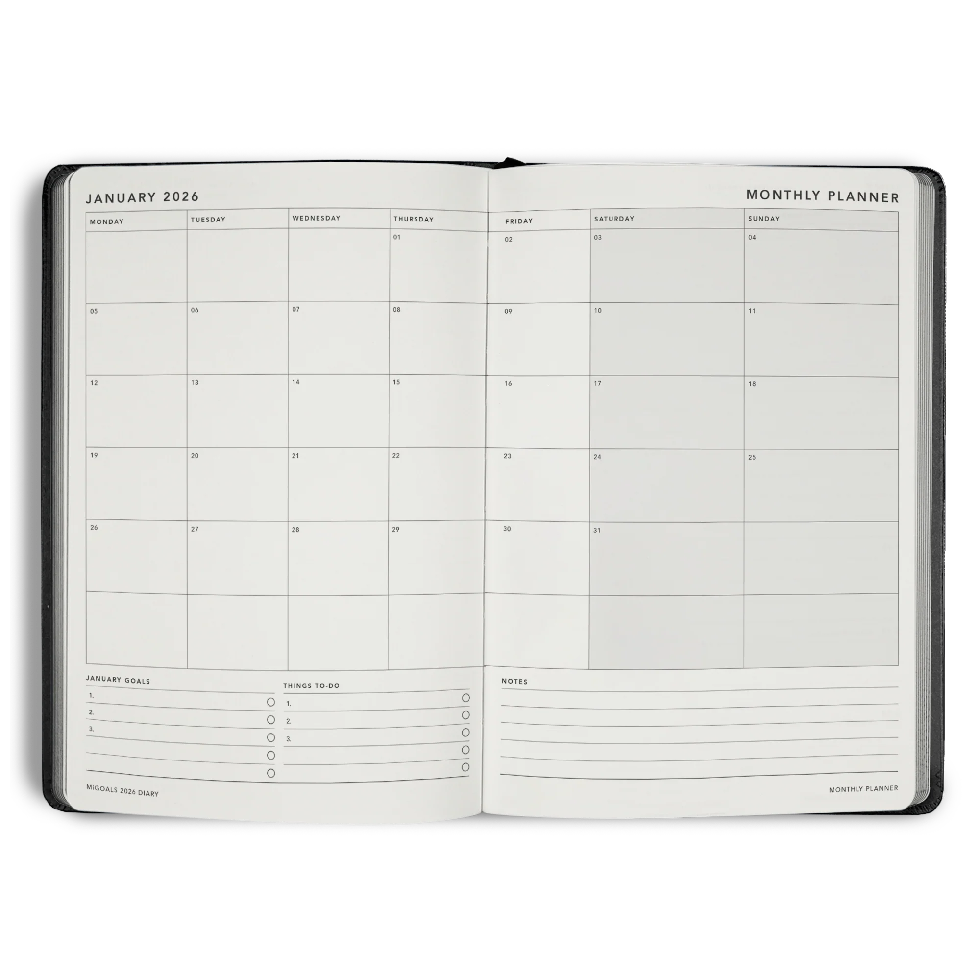 2026 Diary Weekly Spread A5 - Image 15