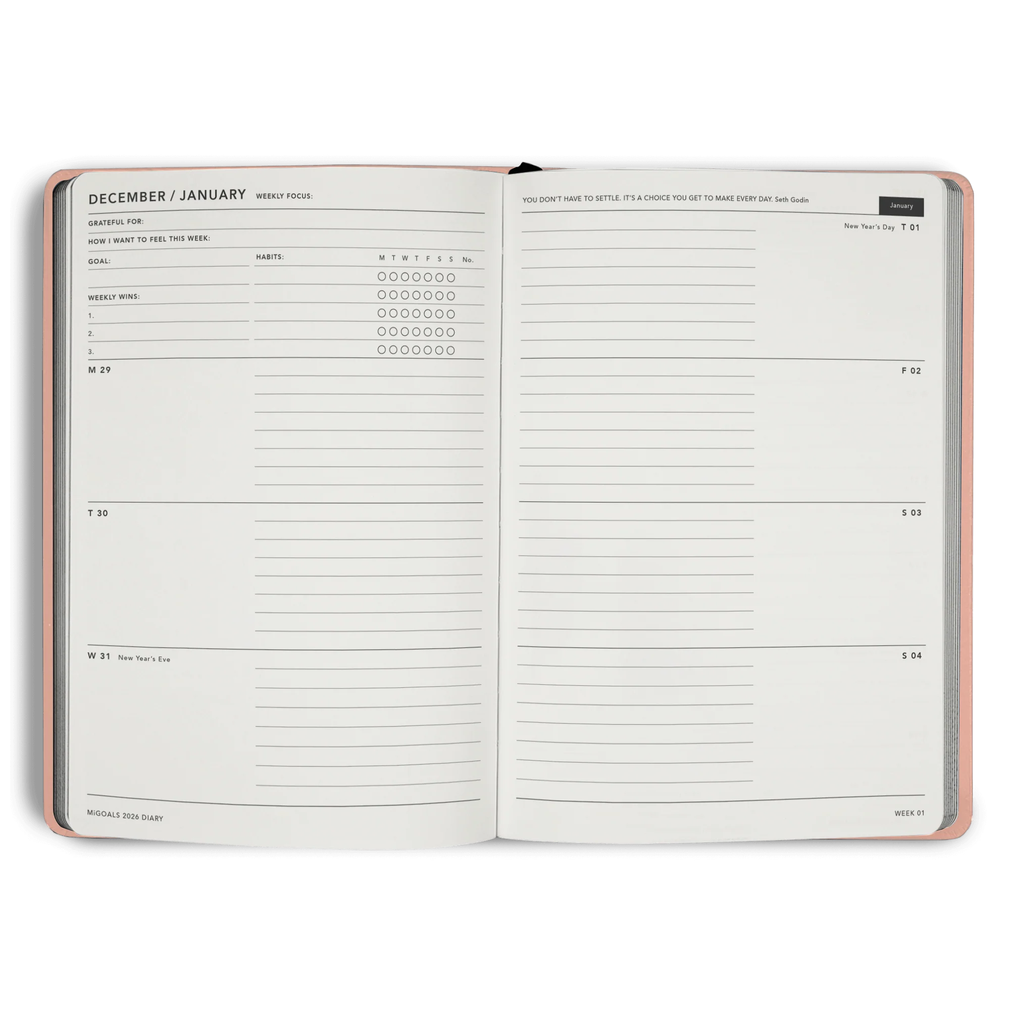 2026 Diary Weekly Spread A5 - Image 34