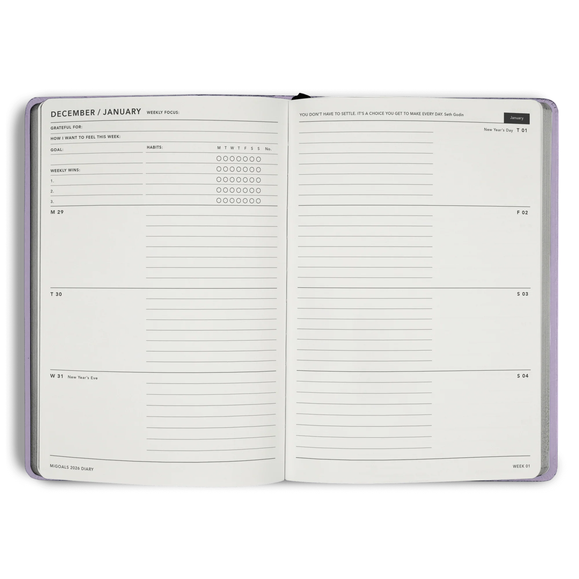 2026 'From Little Things' Diary Weekly Spread A5 - Image 4