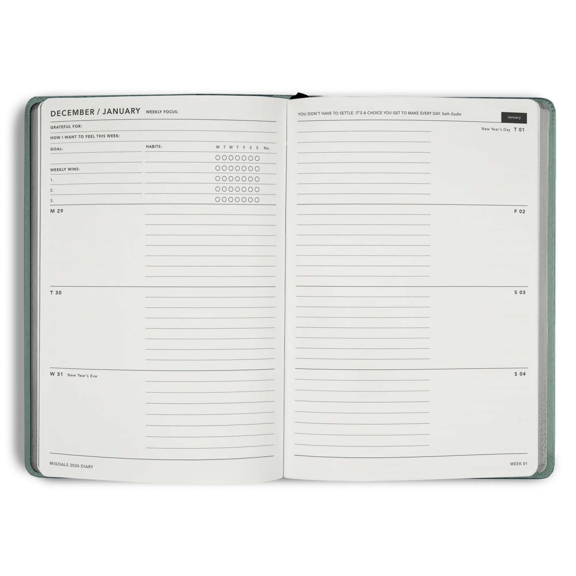2026 Diary Weekly Spread A5 - Image 44