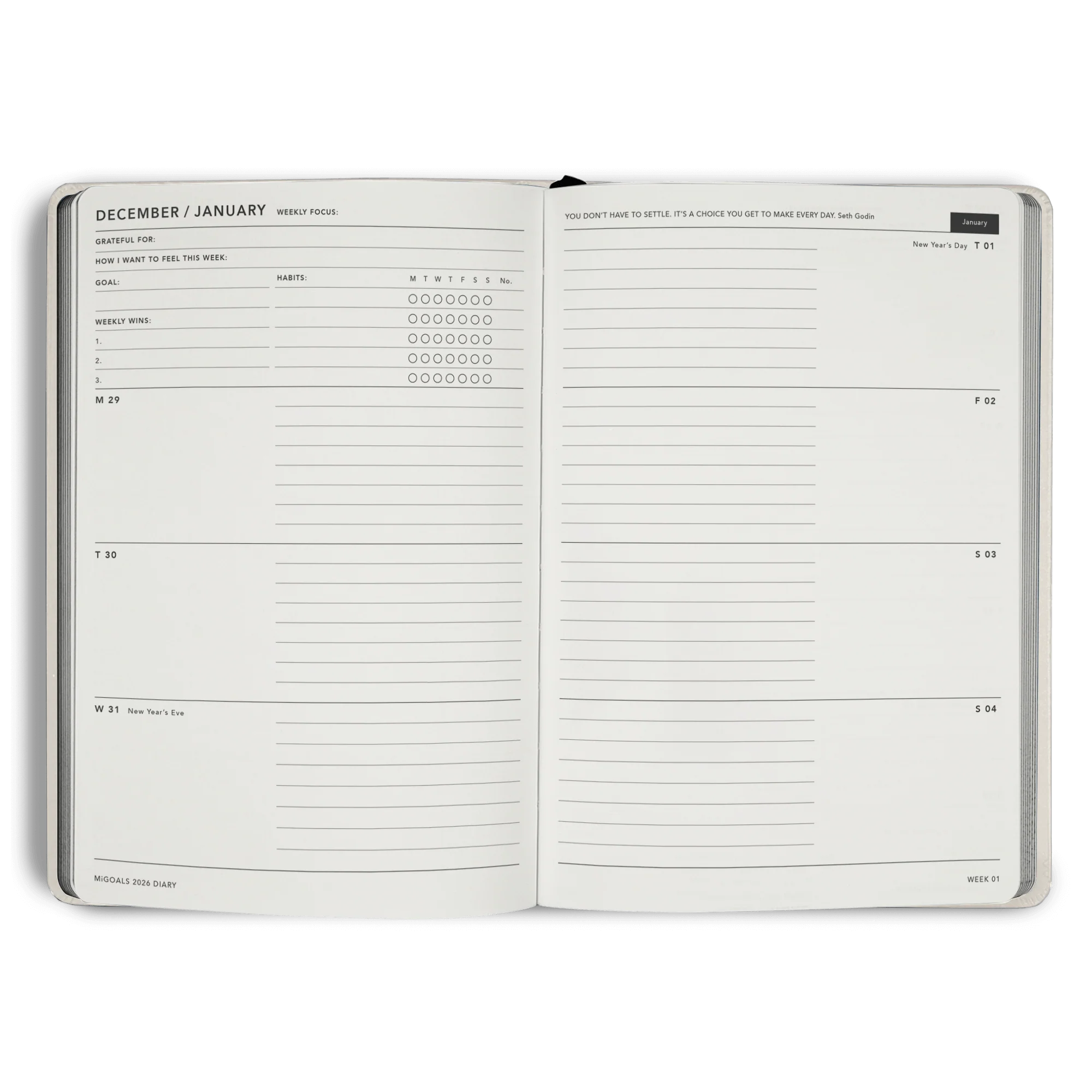 2026 Diary Weekly Spread A5 - Image 54