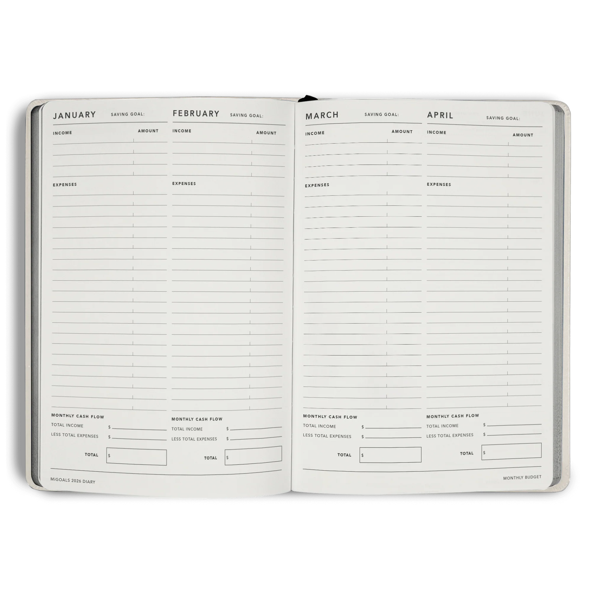 2026 Diary Weekly Spread A5 - Image 60