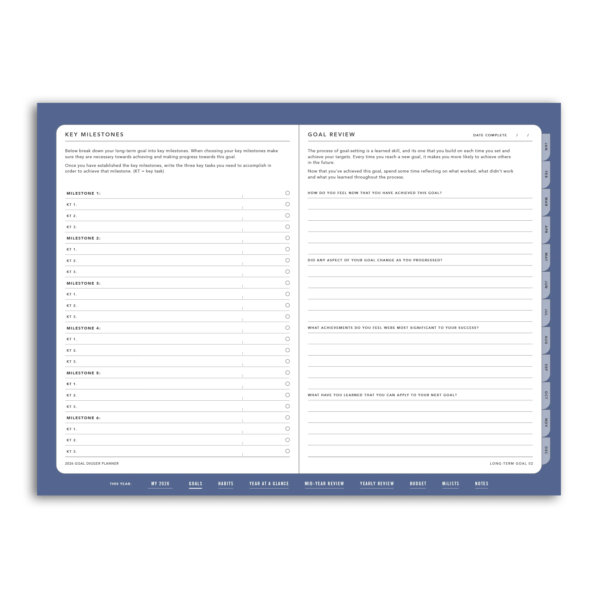 2026 Goal Digger Planner Classic - DIGITAL - Image 17