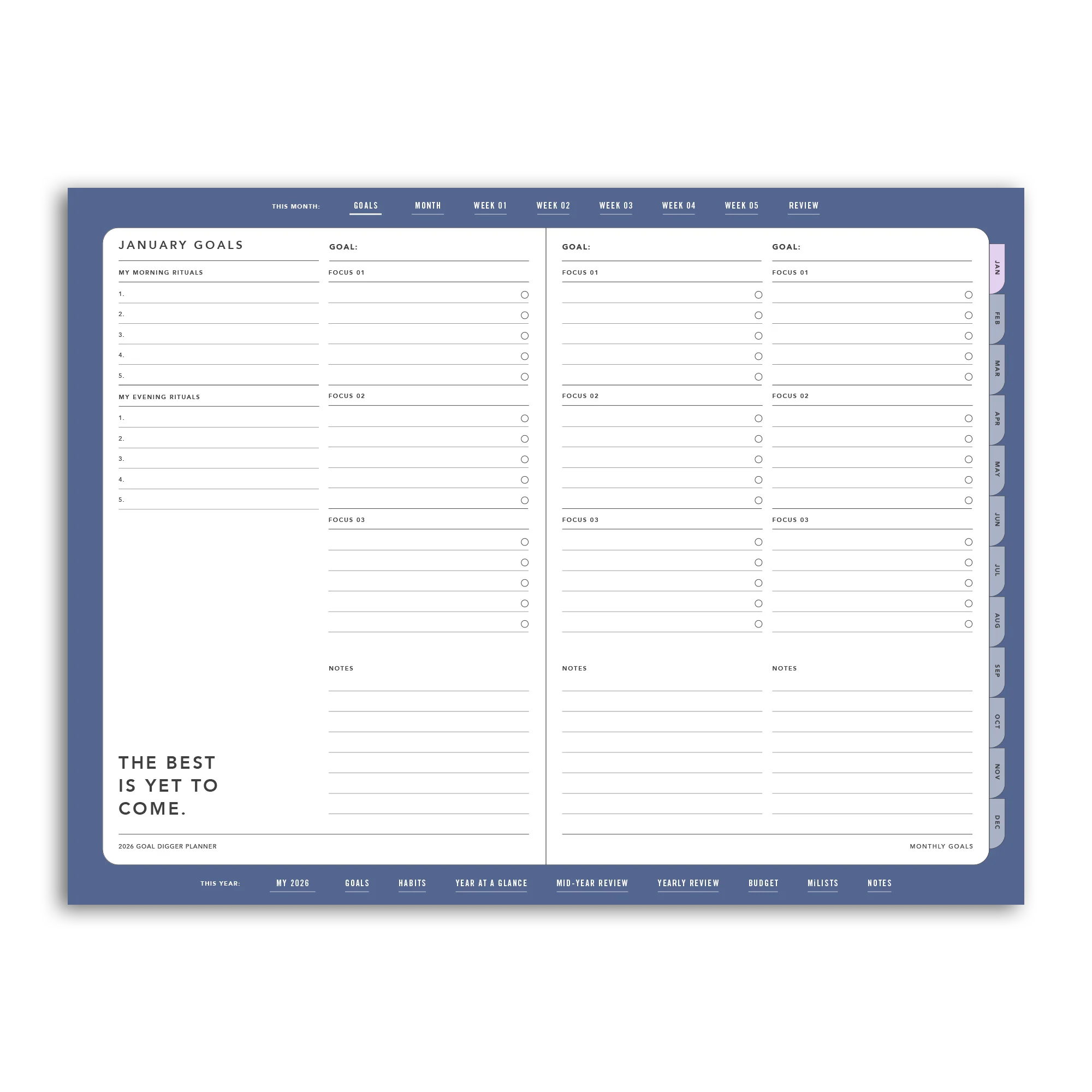 2026 Goal Digger Planner Classic - DIGITAL - Image 20