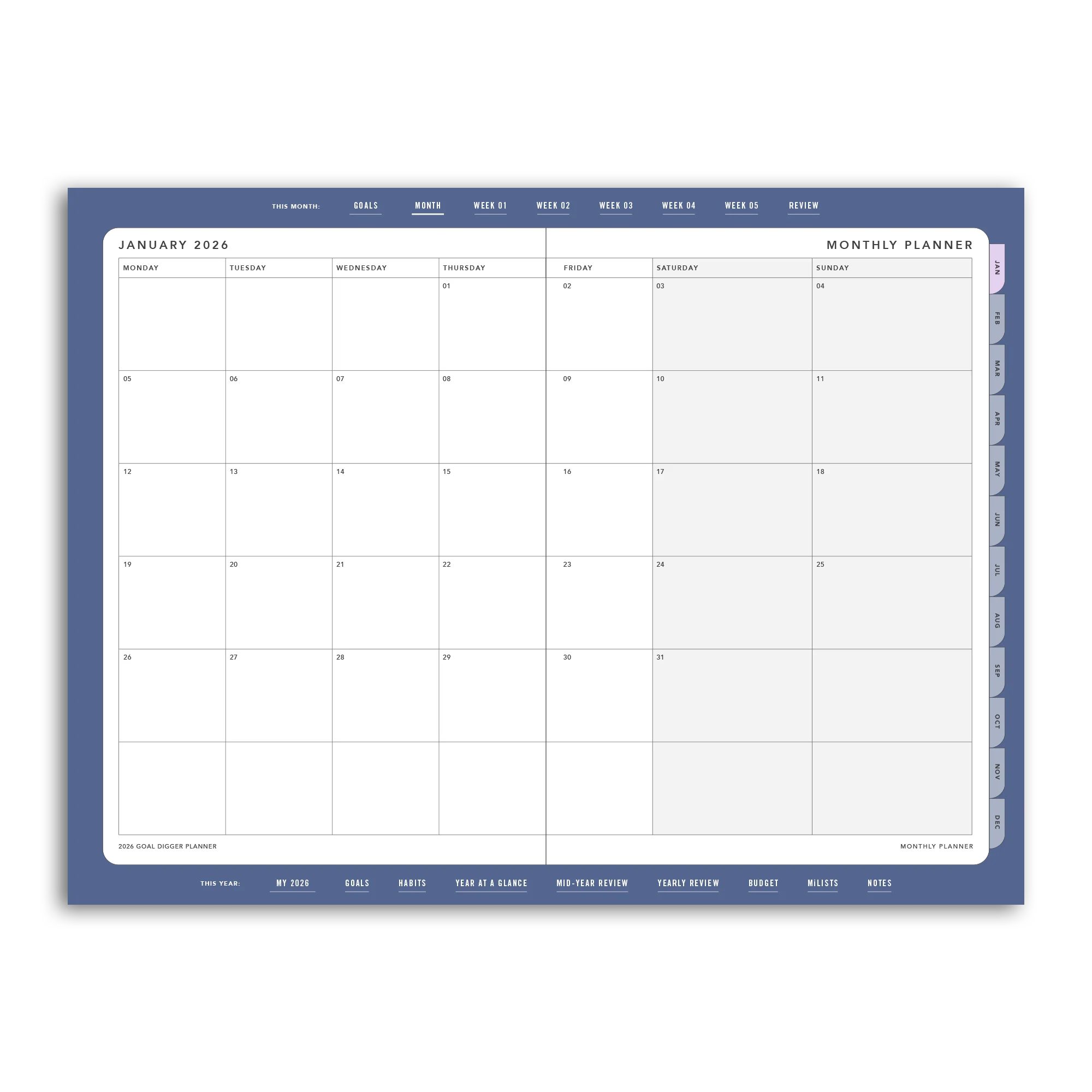 2026 Goal Digger Planner Classic - DIGITAL - Image 21