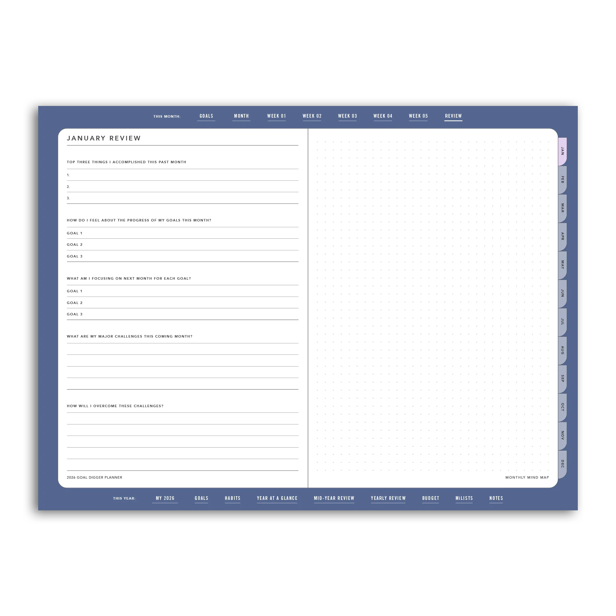 2026 Goal Digger Planner Classic - DIGITAL - Image 23