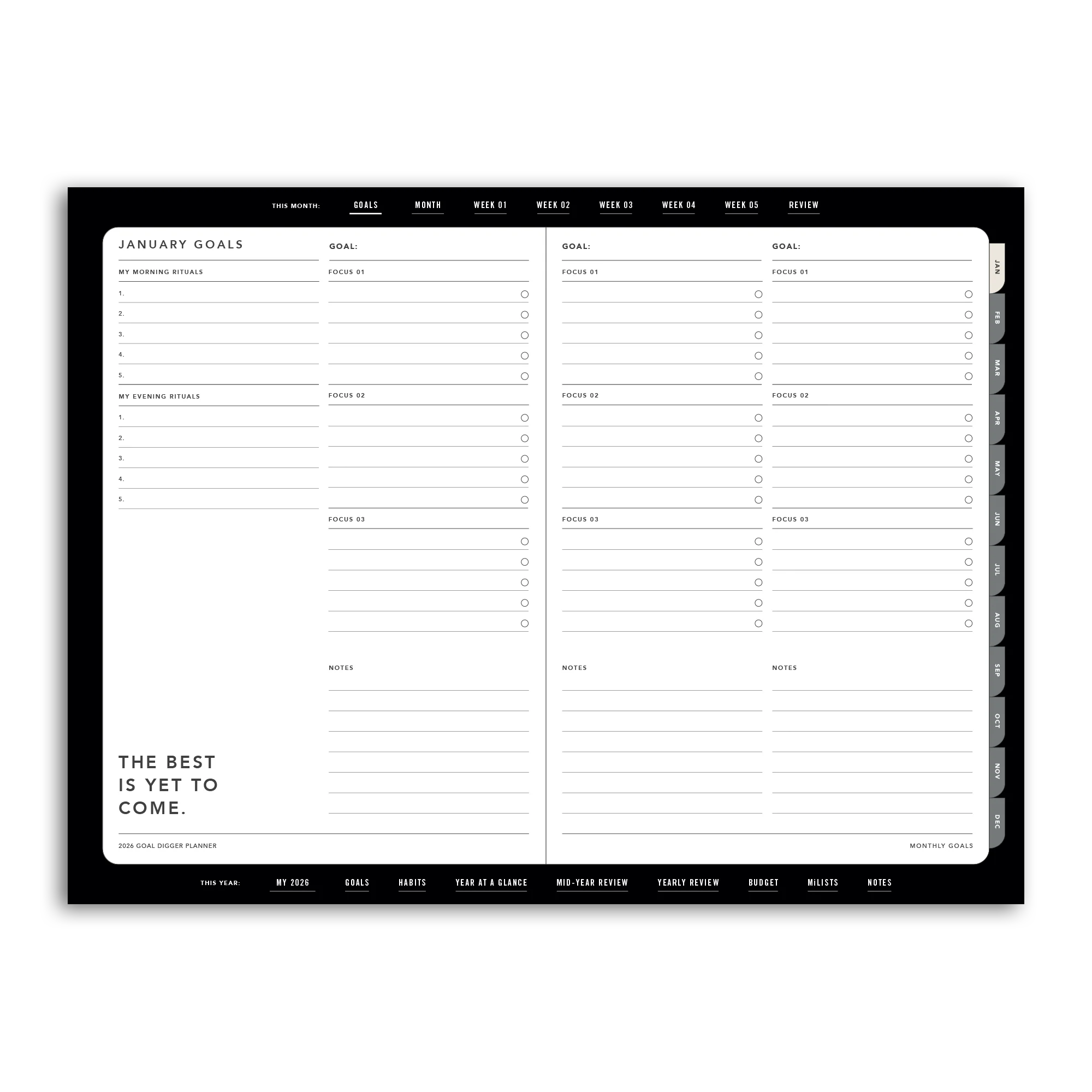 2026 Goal Digger Planner Classic - DIGITAL - Image 32