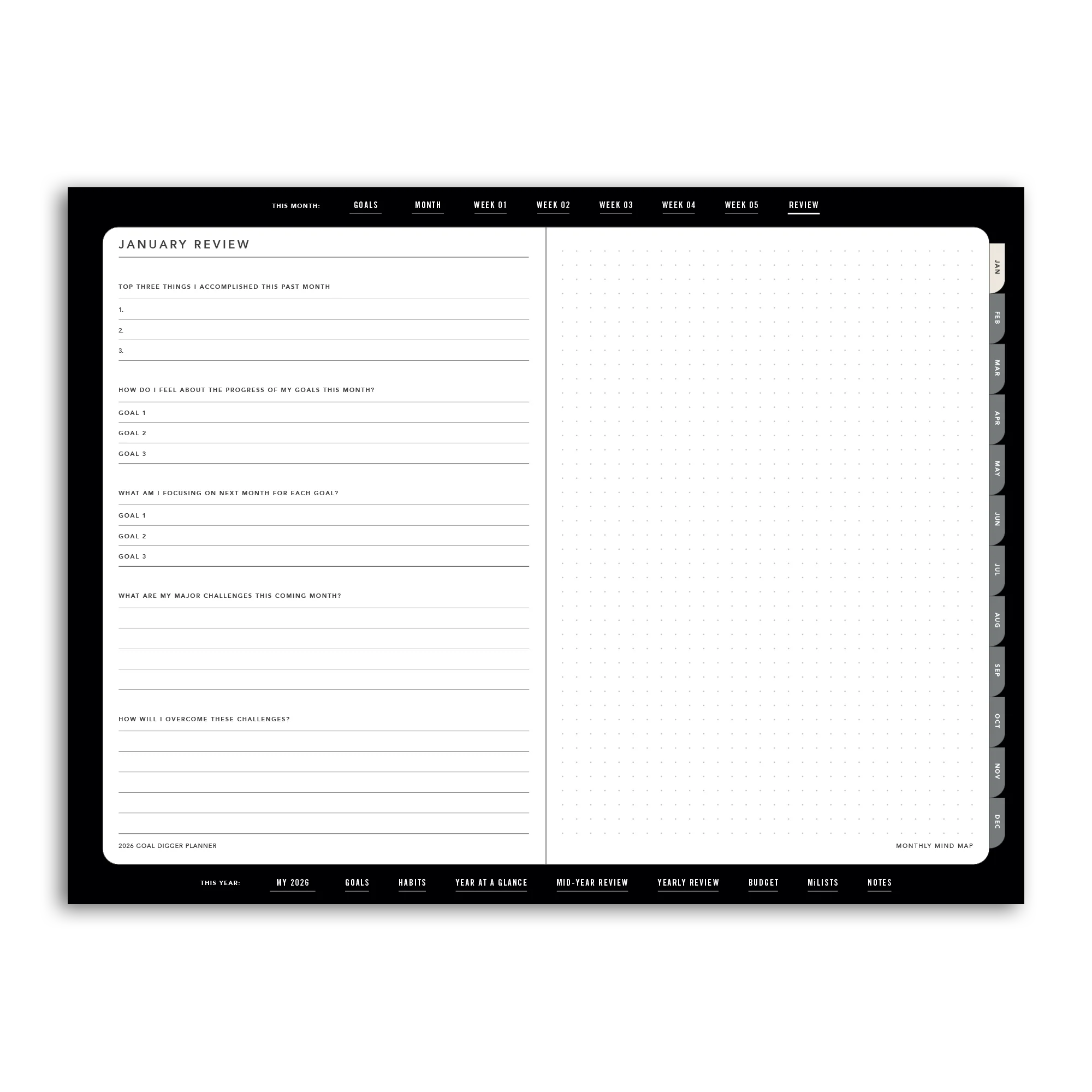 2026 Goal Digger Planner Classic - DIGITAL - Image 35