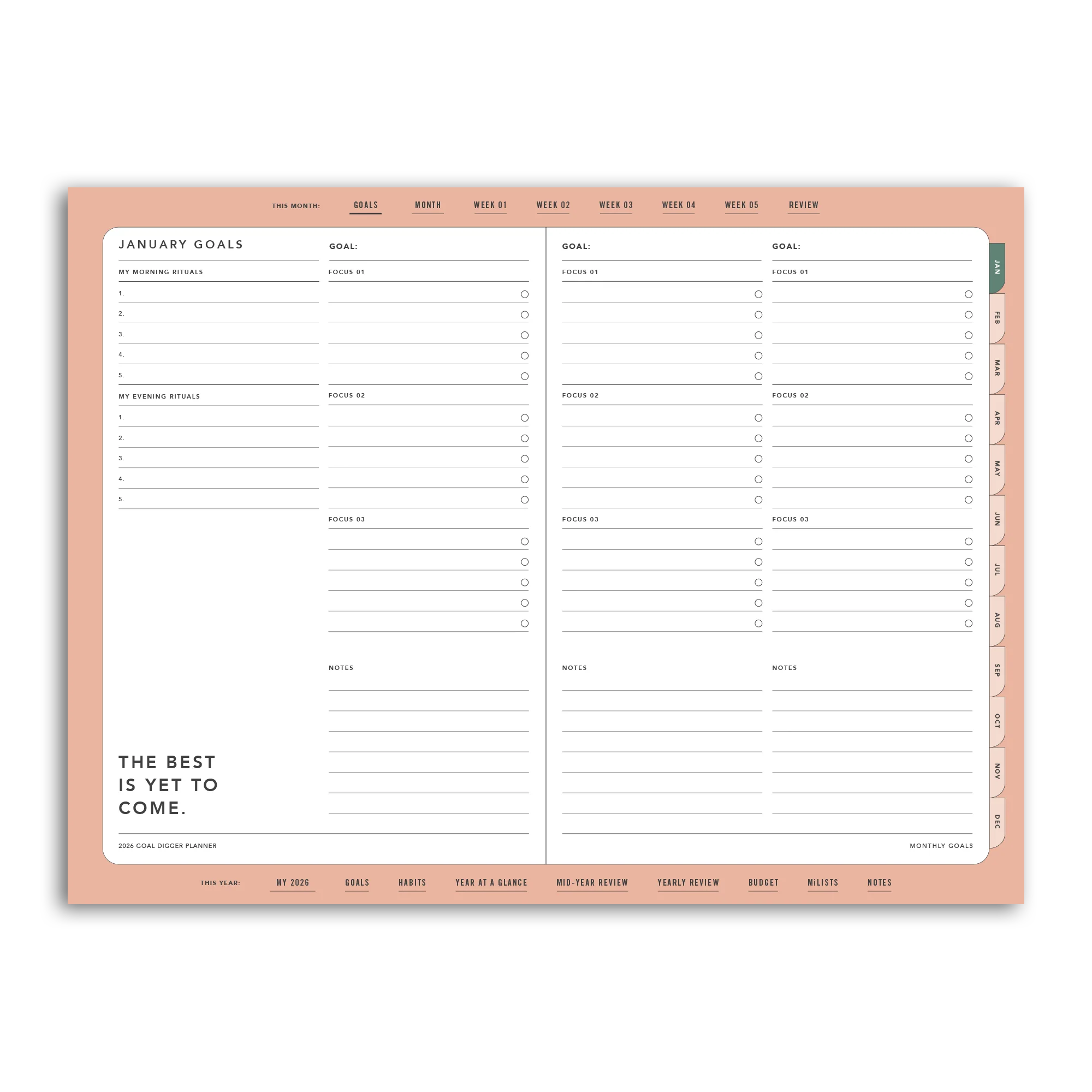 2026 Goal Digger Planner Classic - DIGITAL - Image 44