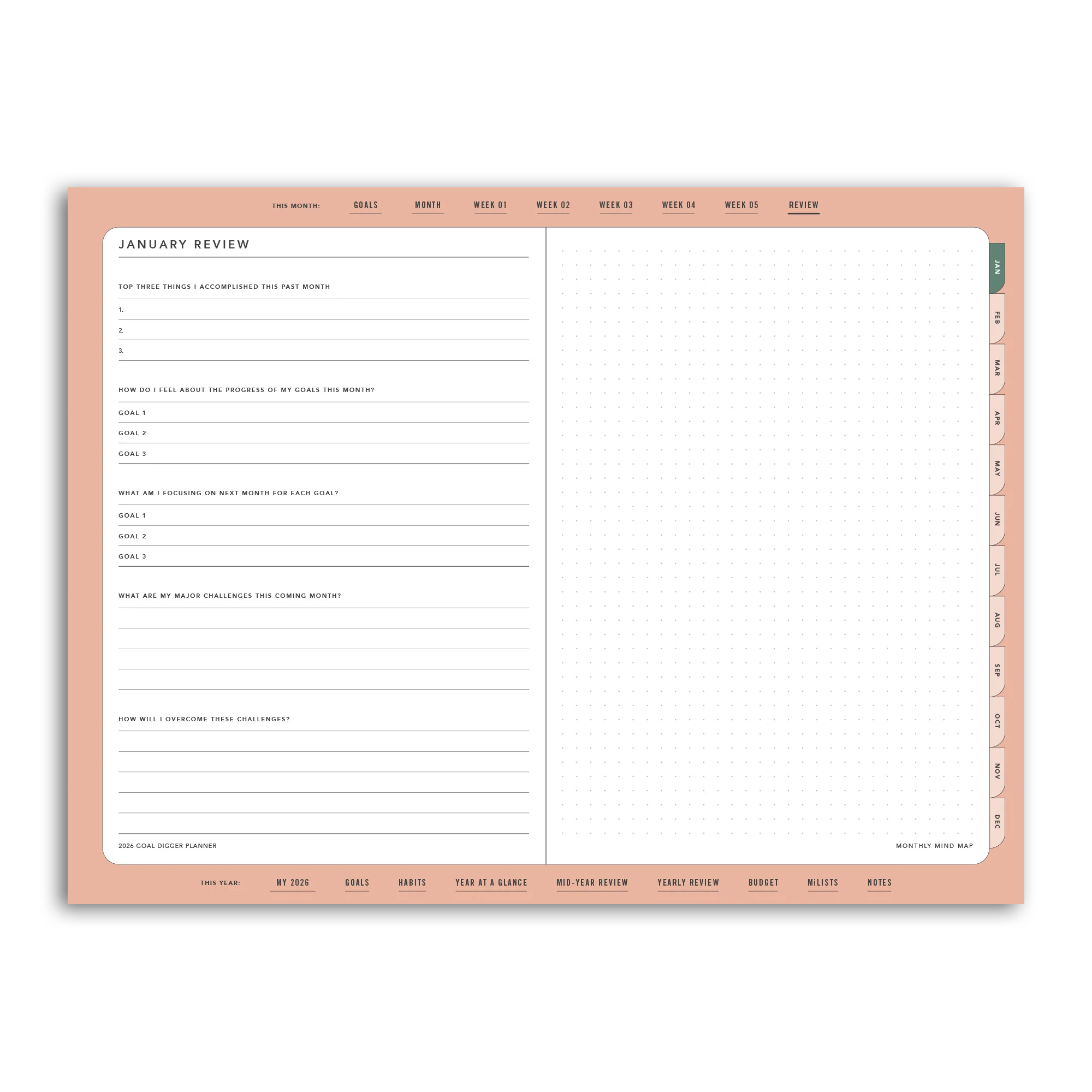 2026 Goal Digger Planner Classic - DIGITAL - Image 47