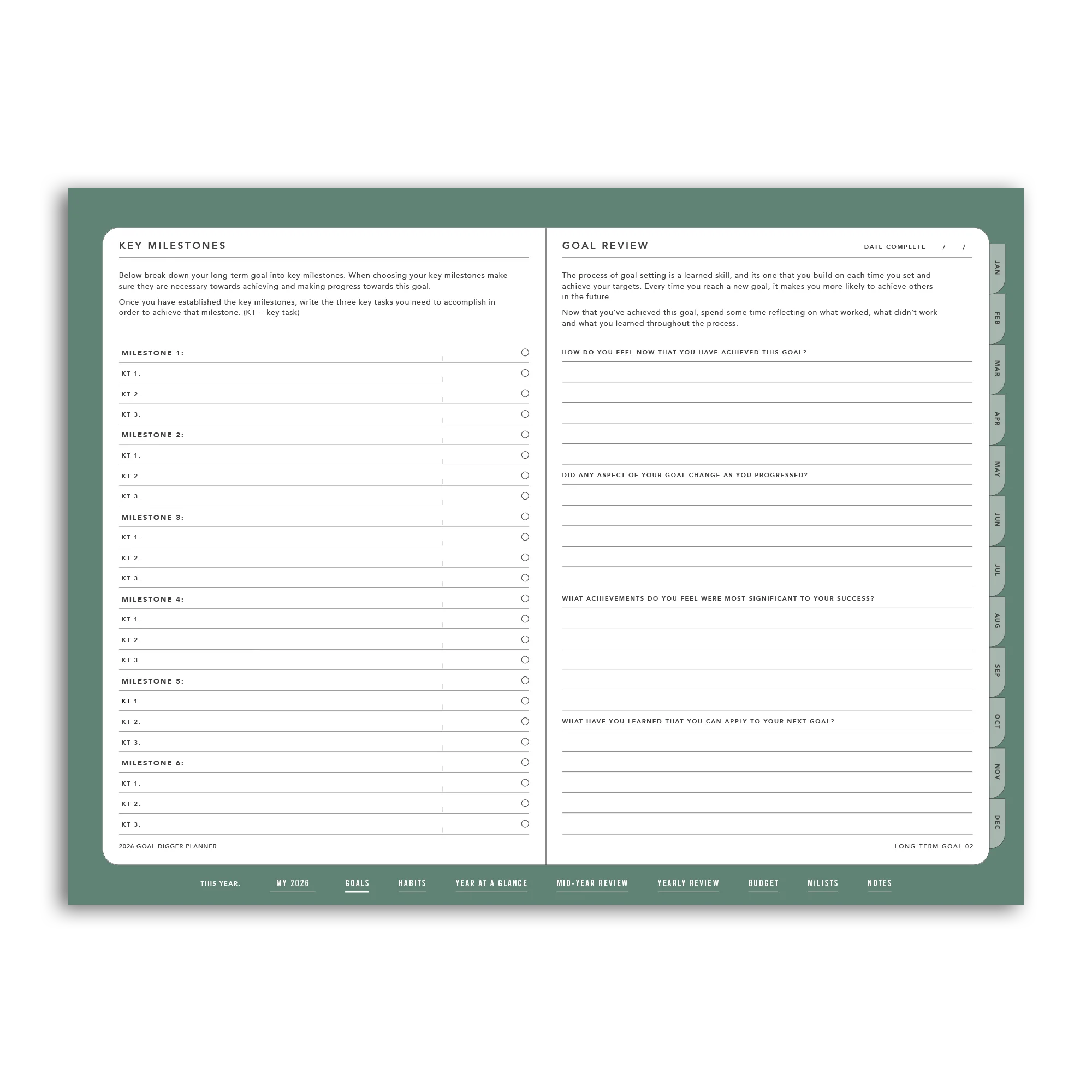 2026 Goal Digger Planner Classic - DIGITAL - Image 53