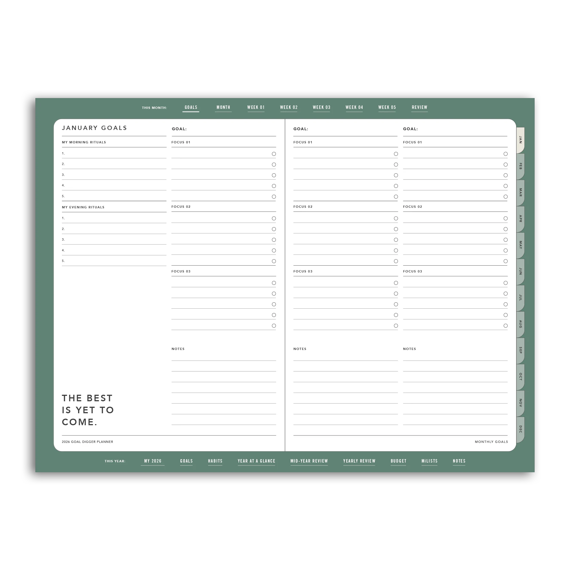2026 Goal Digger Planner Classic - DIGITAL - Image 56