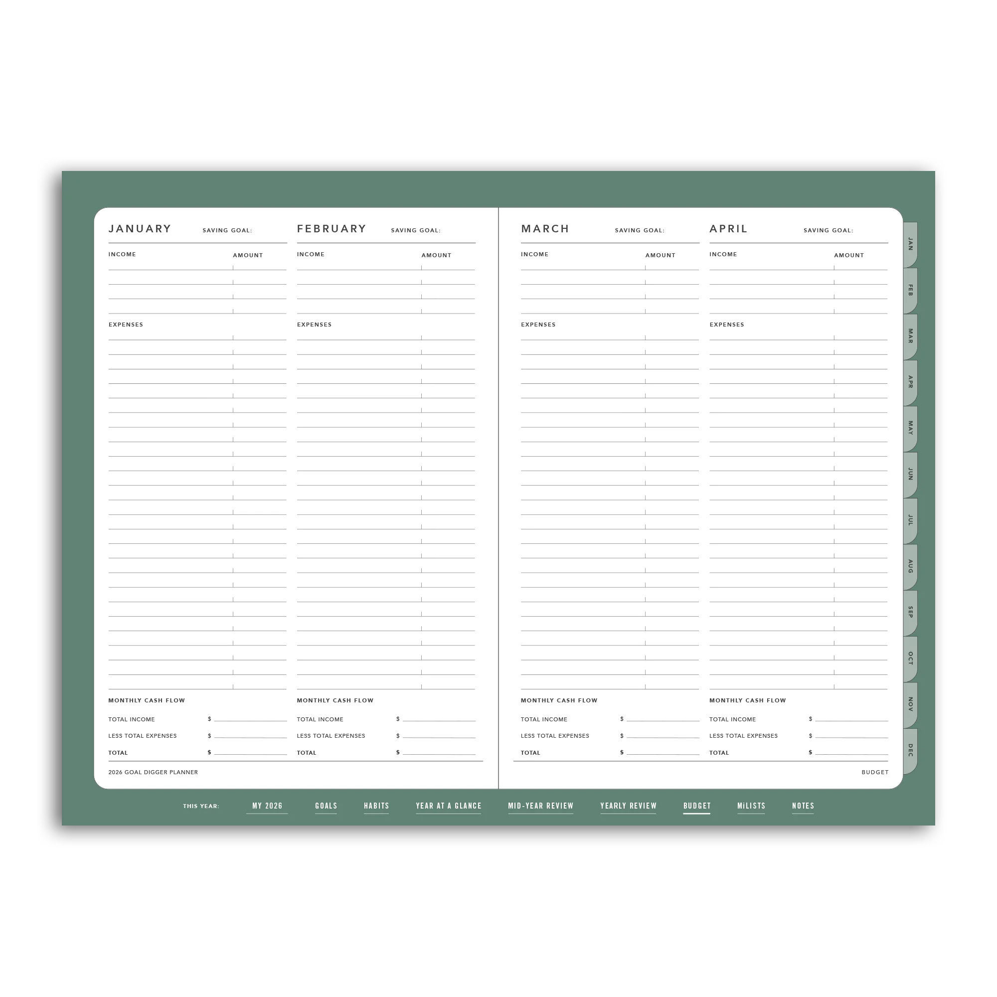 2026 Goal Digger Planner Classic - DIGITAL - Image 60