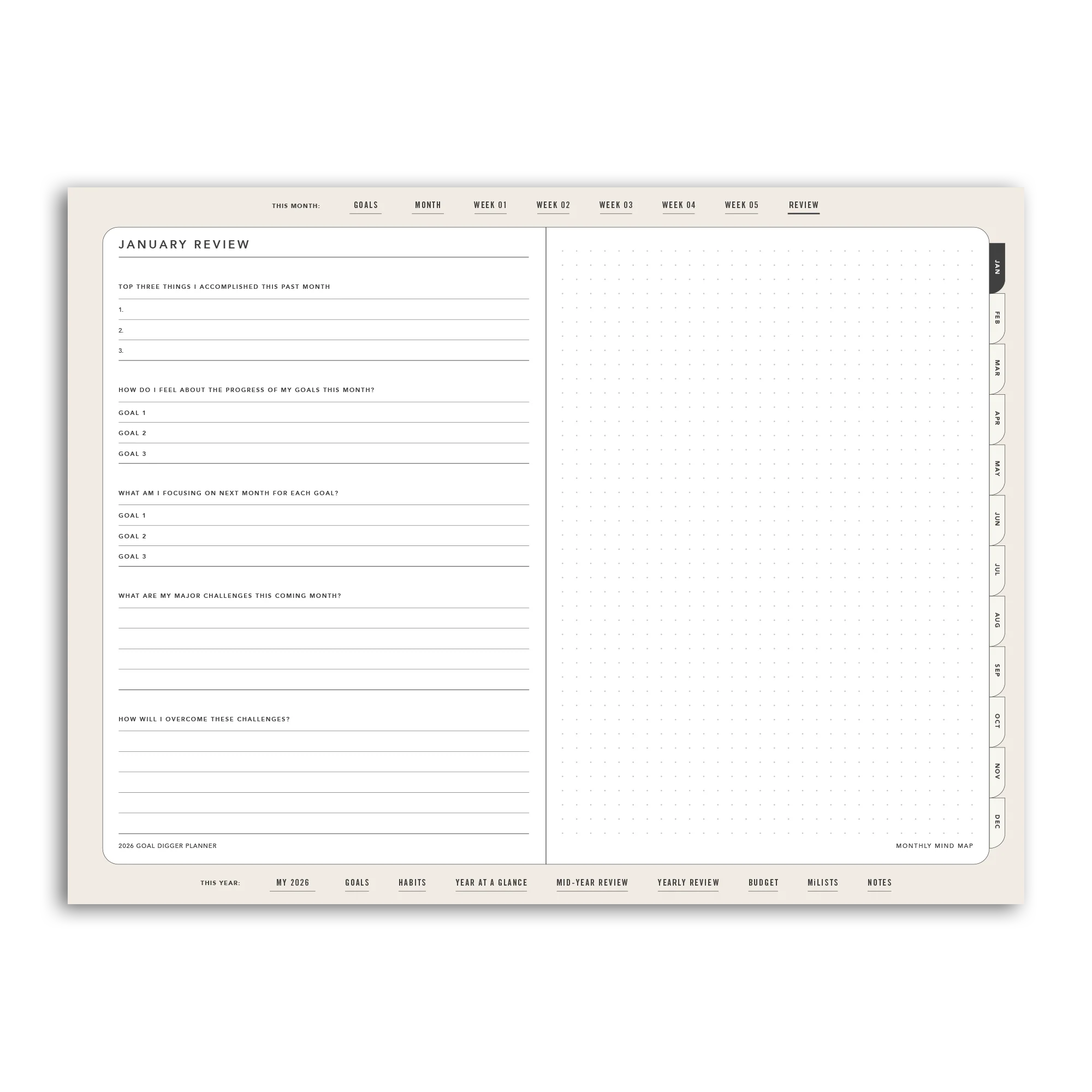 2026 Goal Digger Planner Classic - DIGITAL - Image 71