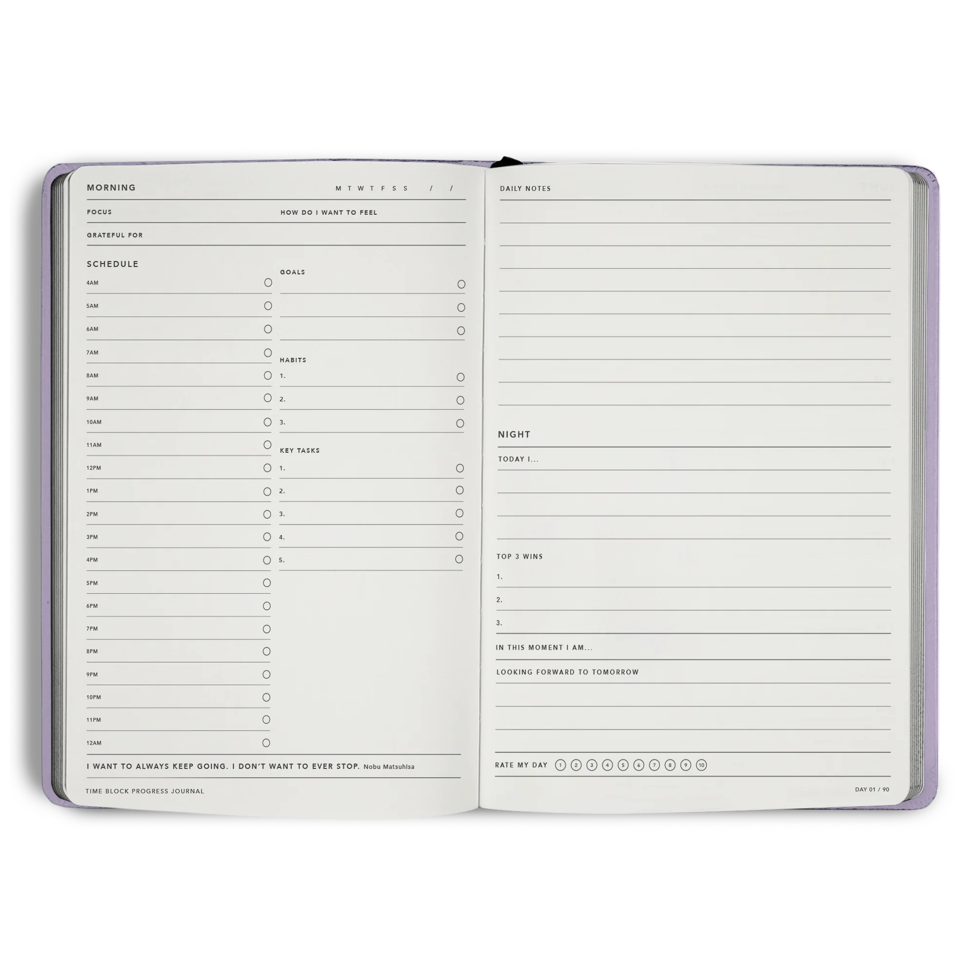 Time Block 90 Day Progress Journal - Image 11
